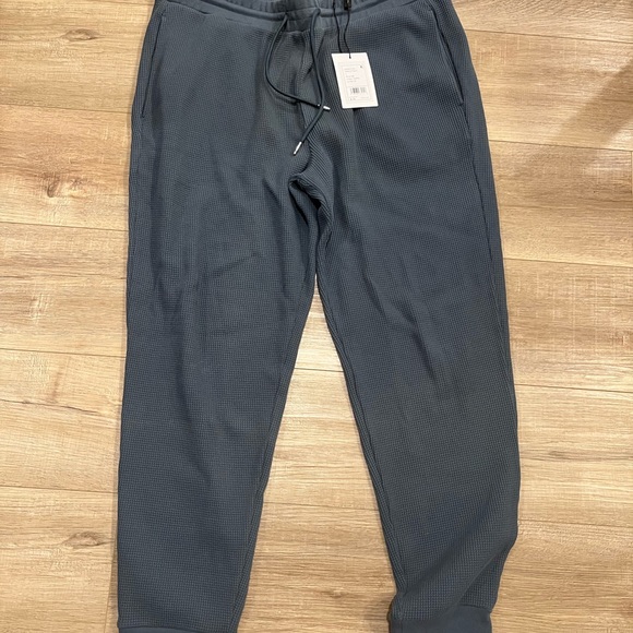 🥳HP NWT Men’s Theory Essential Sweatpant in Waffle Knit Cotton - Picture 10 of 12